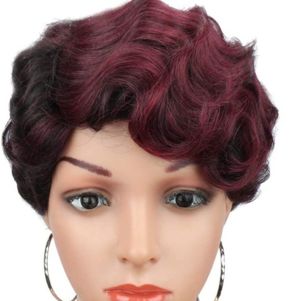 6inch Finger Wave Lace Front Wig
